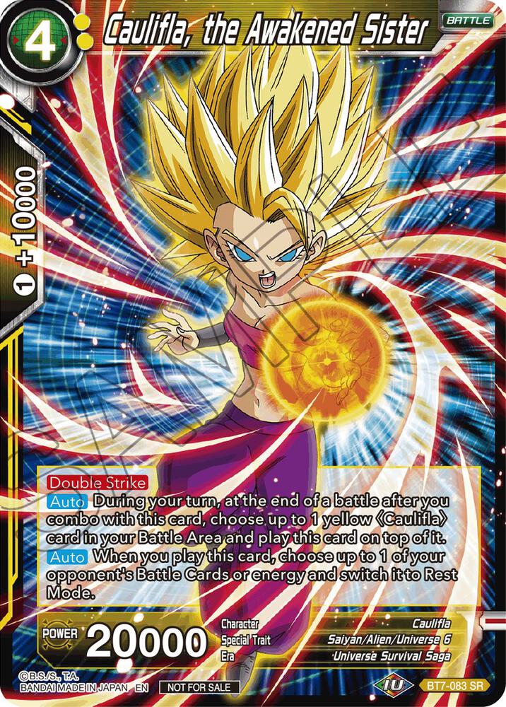 Caulifla the Awakened Sister BT7-083 Tournament Promotion Cards Dragonball Super card