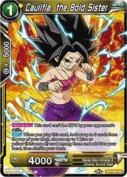 Caulifla the Bold Sister Foil BT7-085 Assault of the Saiyans Dragonball Super card