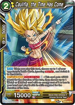 Caulifla the Time Has Come BT9-062 Universal Onslaught Dragonball Super card