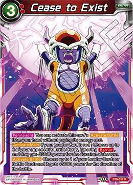 Cease to Exist BT9-017 Universal Onslaught Dragonball Super card