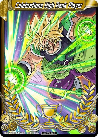 Celebrations High Rank Player Celebrations 2019 Merit Card Top 50  Tournament Promotion Cards Dragonball Super card