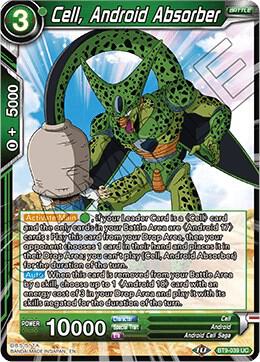 Cell Android Absorber Foil BT9-039 Universal Onslaught Dragonball Super card