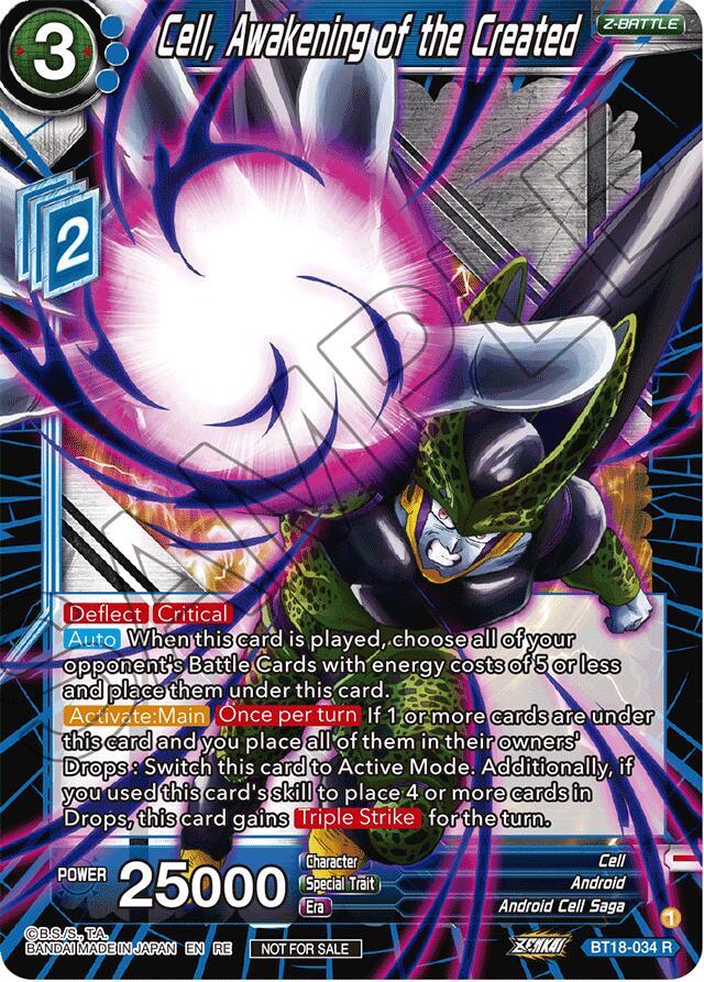 Cell Awakening of the Created 2023 Championship Finals Zenkai Premium Pack BT18-034 Tournament Promotion Cards Dragonball Super card