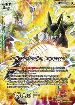 Cell Cell Perfection Surpassed BT9-112 Universal Onslaught Dragonball Super card