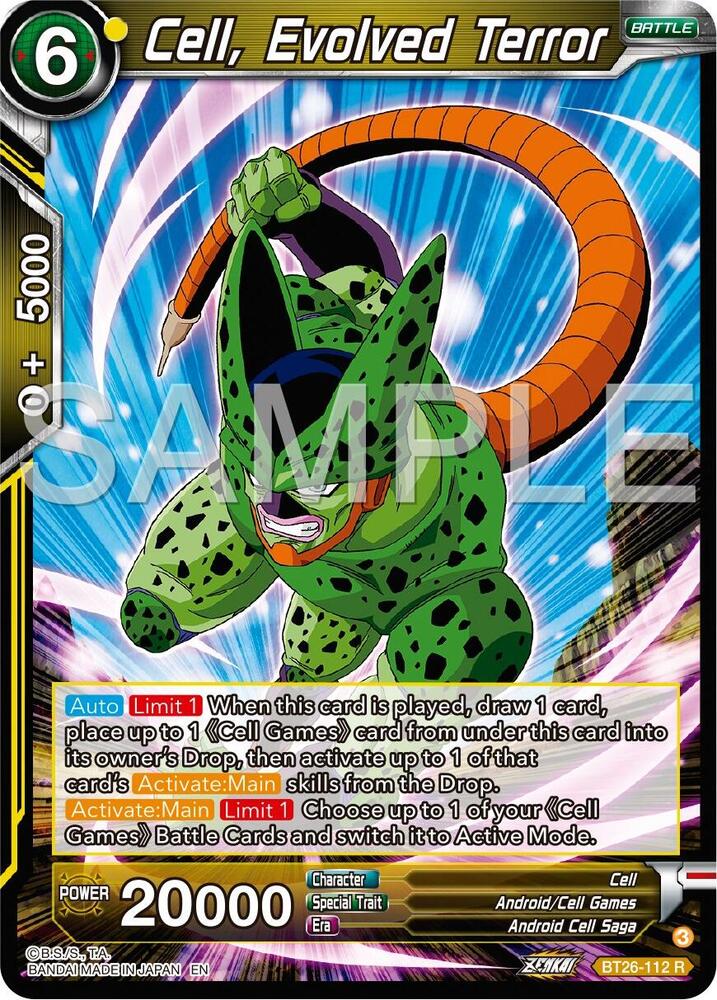 Cell Evolved Terror BT26-112 Ultimate Advent Dragonball Super card