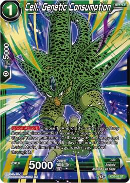 Cell Genetic Consumption Foil XD3-02 Universal Onslaught Dragonball Super card