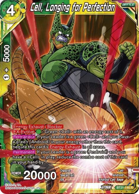 Cell Longing for Perfection BT21-146 Wild Resurgence Dragonball Super card