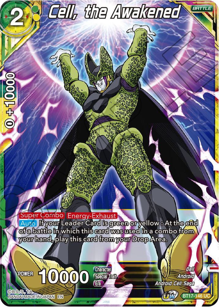 Cell the Awakened Foil BT17-146 Ultimate Squad Dragonball Super card