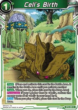 Cells Birth BT2-099 Union Force Dragonball Super card
