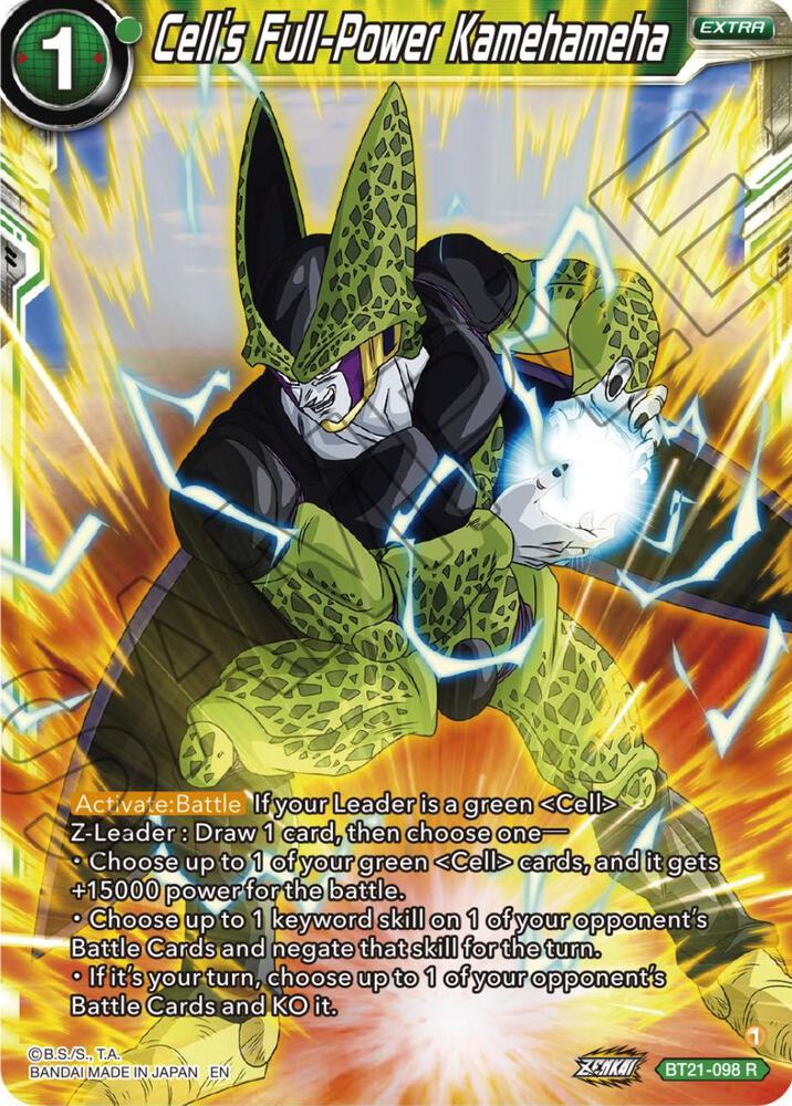 Cells Full Power Kamehameha BT21-098 Wild Resurgence Dragonball Super card
