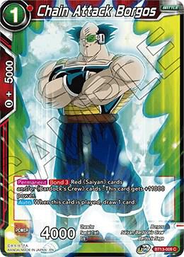 Chain Attack Borgos Foil BT13-009 Supreme Rivalry Dragonball Super card