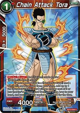 Chain Attack Tora Foil BT13-006 Supreme Rivalry Dragonball Super card