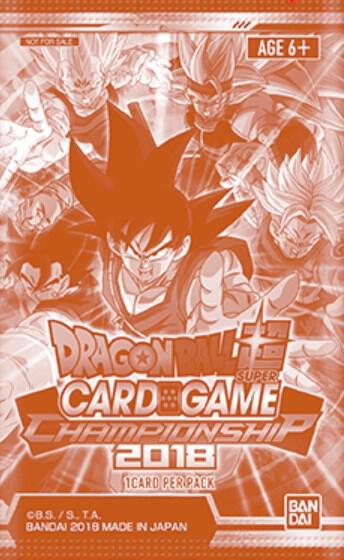 Championship Pack 2018  Promotion Cards Dragonball Super card