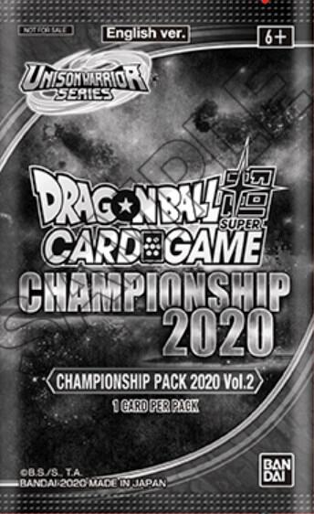 Championship Pack 2020 Vol 2  Promotion Cards Dragonball Super card