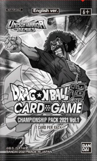 Championship Pack 2021 Vol 1  Promotion Cards Dragonball Super card