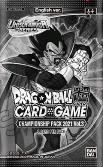 Championship Pack 2021 Vol 3  Promotion Cards Dragonball Super card