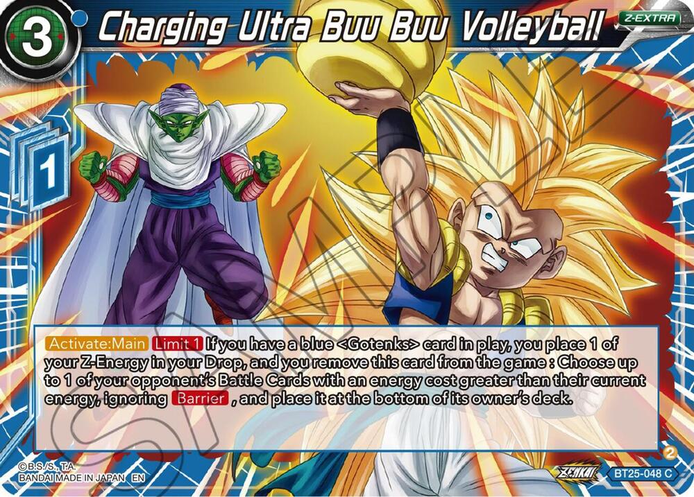 Charging Ultra Buu Buu Volleyball BT25-048 Legend of the Dragon Balls Dragonball Super card