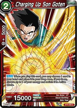Charging Up Son Goten Foil BT4-008 Colossal Warfare Dragonball Super card