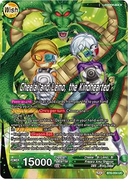 Cheelai and Lemo Cheelai and Lemo the Kindhearted BT6-054 Destroyer Kings Dragonball Super card