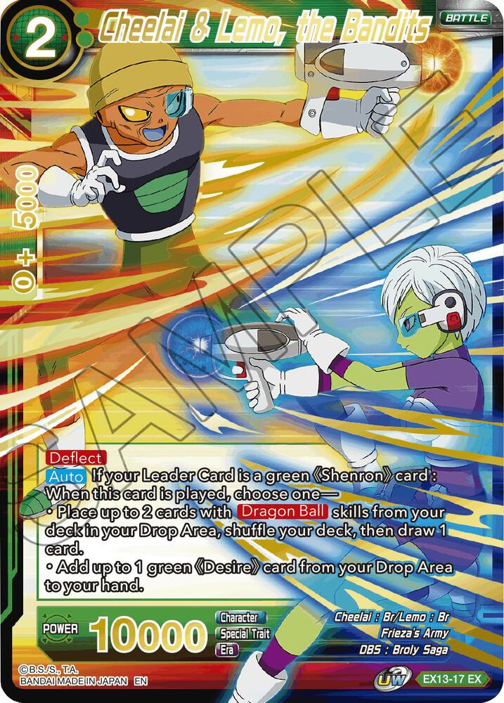 Cheelai and Lemo the Bandits Foil EX13-17 Special Anniversary Set 2020 Dragonball Super card