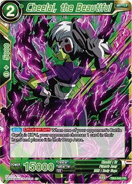 Cheelai the Beautiful TB3-045 Clash of Fates Dragonball Super card