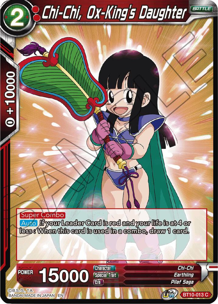 Chi Chi Ox Kings Daughter Foil BT10-013 Rise of the Unison Warrior Dragonball Super card