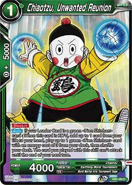 Chiaotzu Unwanted Reunion Foil EB1-28 Battle Evolution Booster Dragonball Super card