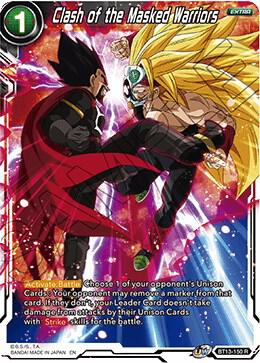 Clash of the Masked Warriors Foil BT13-150 Supreme Rivalry Dragonball Super card