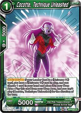 Cocotte Technique Unleashed Foil BT9-047 Universal Onslaught Dragonball Super card