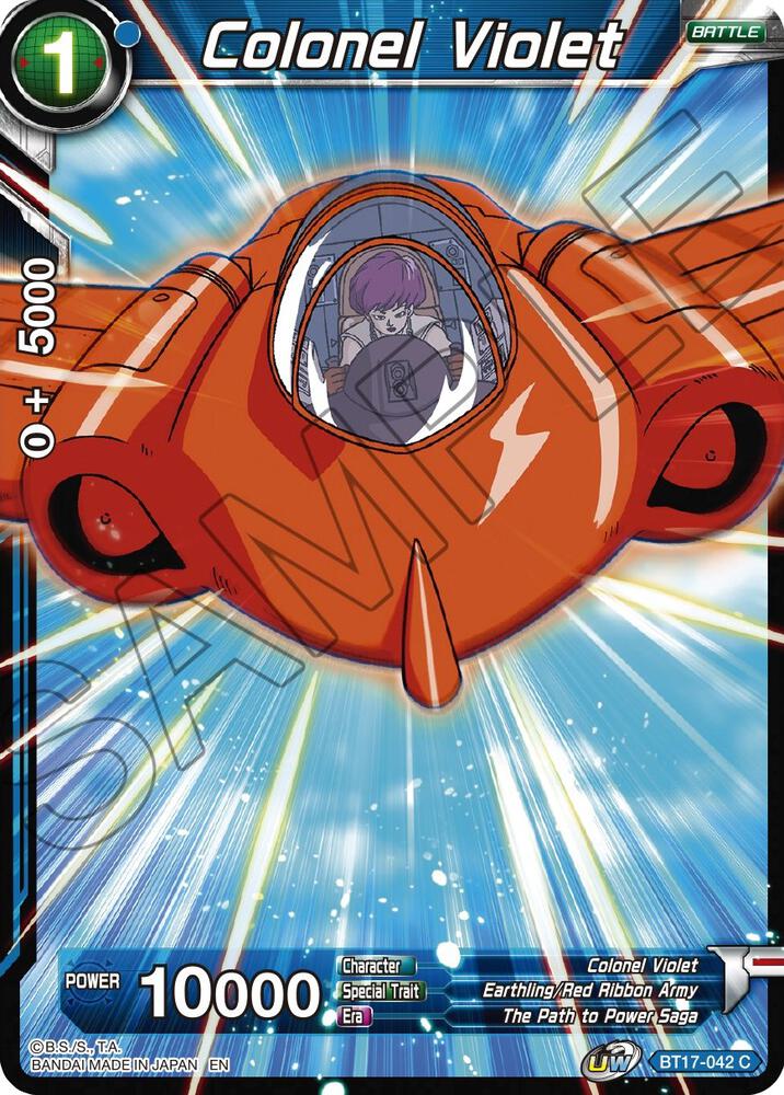 Colonel Violet Foil BT17-042 Ultimate Squad Dragonball Super card
