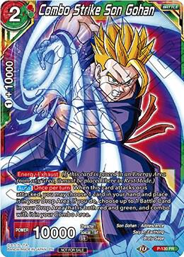 Combo Strike Son Gohan Shop Tournament Assault of Saiyans P-130 Promotion Cards Dragonball Super card