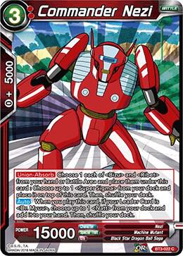 Commander Nezi BT3-022 Cross Worlds Dragonball Super card