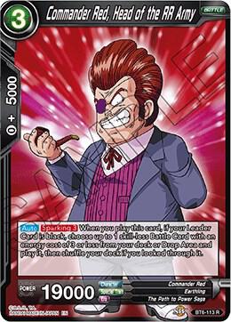 Commander Red Head of the RR Army BT6-113 Destroyer Kings Dragonball Super card