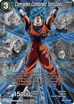 Comrades Combined Son Goku Alternate Art Foil EX01-01 Special Anniversary Set 2020 Dragonball Super card