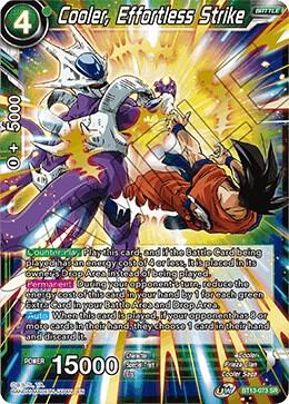 Cooler Effortless Strike BT13-073 Supreme Rivalry Dragonball Super card