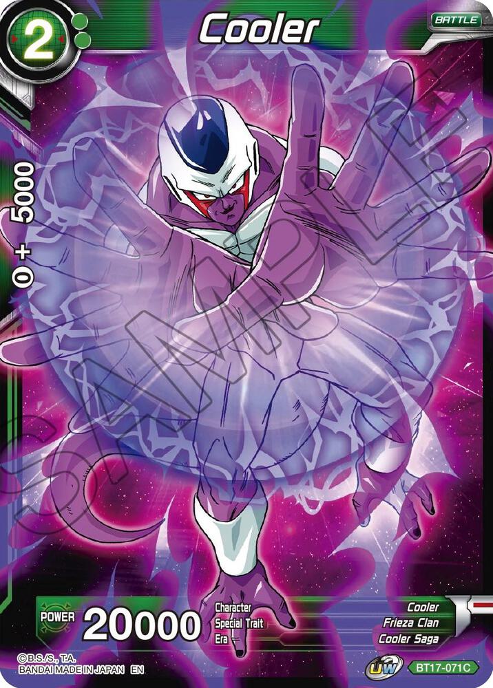Cooler Foil BT17-071 Ultimate Squad Dragonball Super card