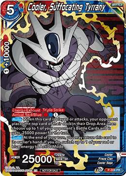 Cooler Suffocating Tyrrany Championship Pack 2021 Vol3 Winner Gold Stamped P-359 Promotion Cards Dragonball Super card