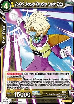 Coolers Armored Squadron Leader Salza BT2-115 Union Force Dragonball Super card