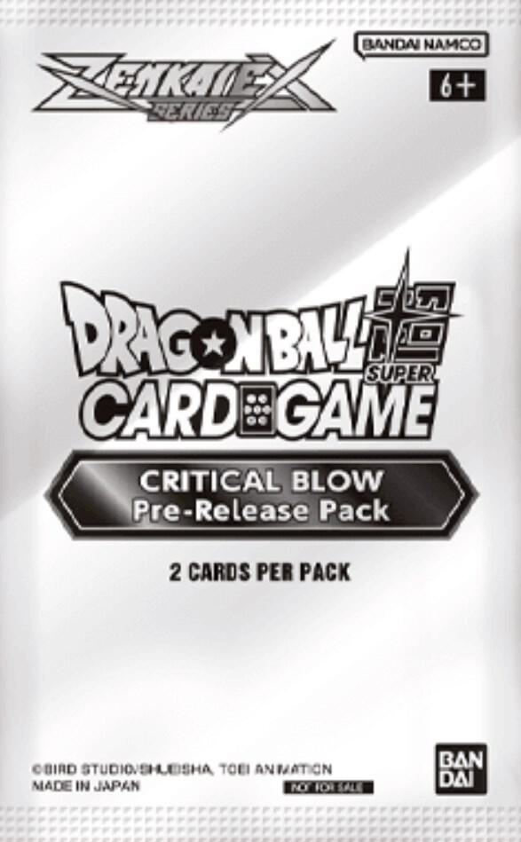 Critical Blow Pre Release Pack  Critical Blow Pre-Release Cards Dragonball Super card