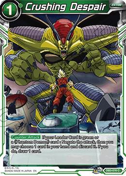 Crushing Despair DB3-076 Draft Box 06 - Giant Force Dragonball Super card