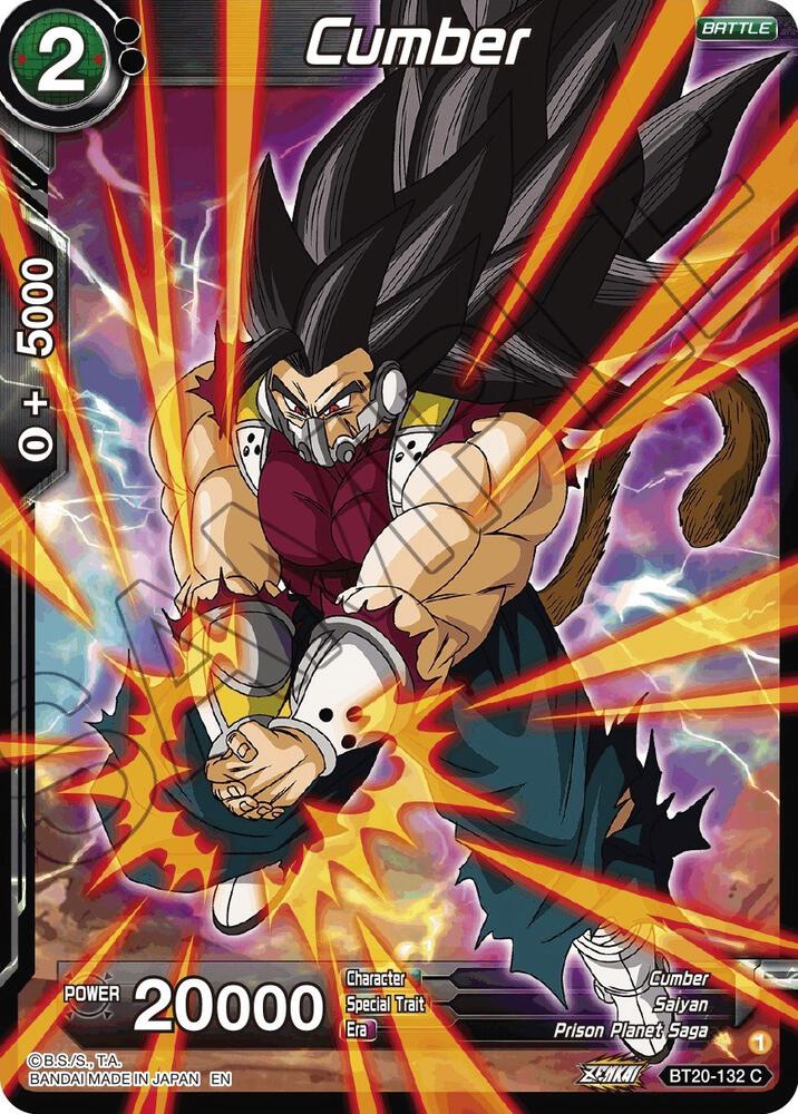Cumber BT20-132 Power Absorbed Dragonball Super card