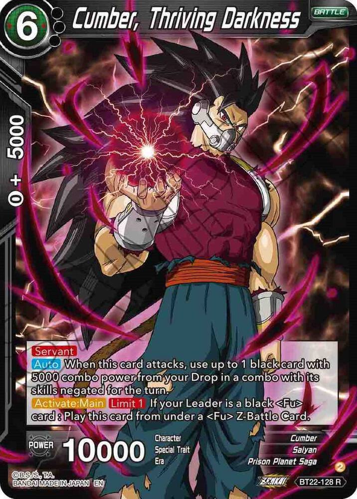 Cumber Thriving Darkness BT22-128 Critical Blow Dragonball Super card