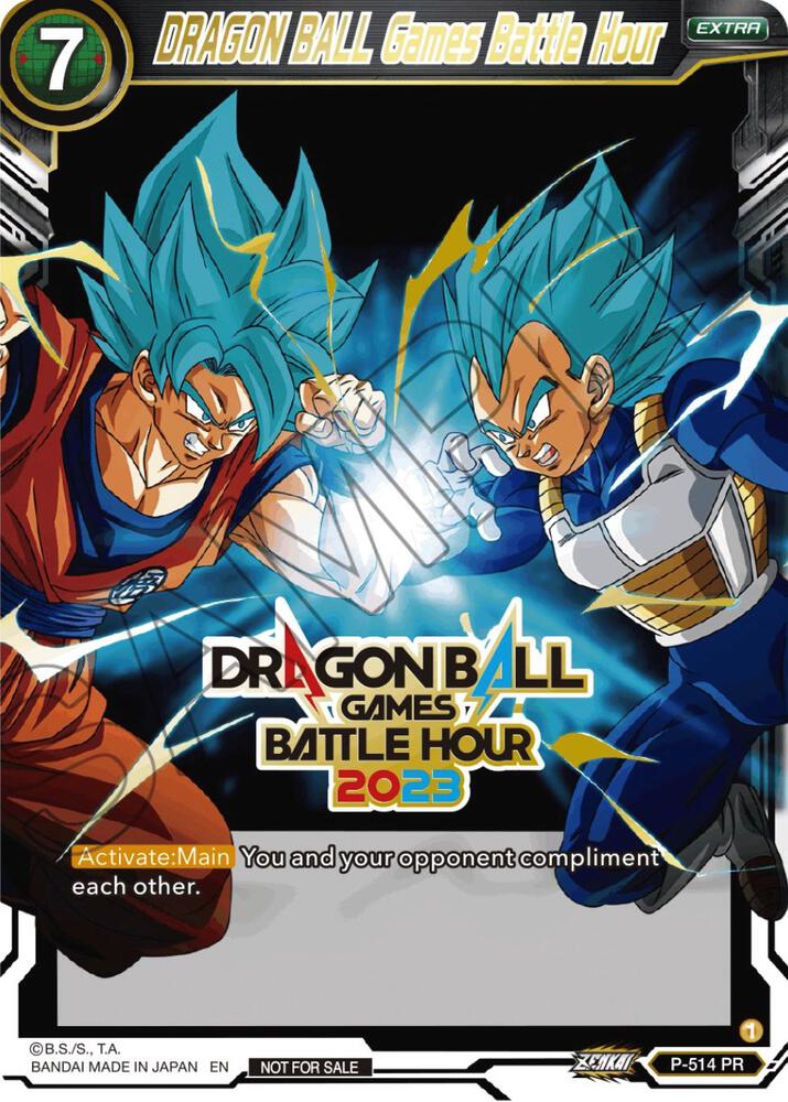 DRAGON BALL Games Battle Hour Dragon Ball Games Battle Hour 2023 Promo Card Set P-514 Promotion Cards Dragonball Super card