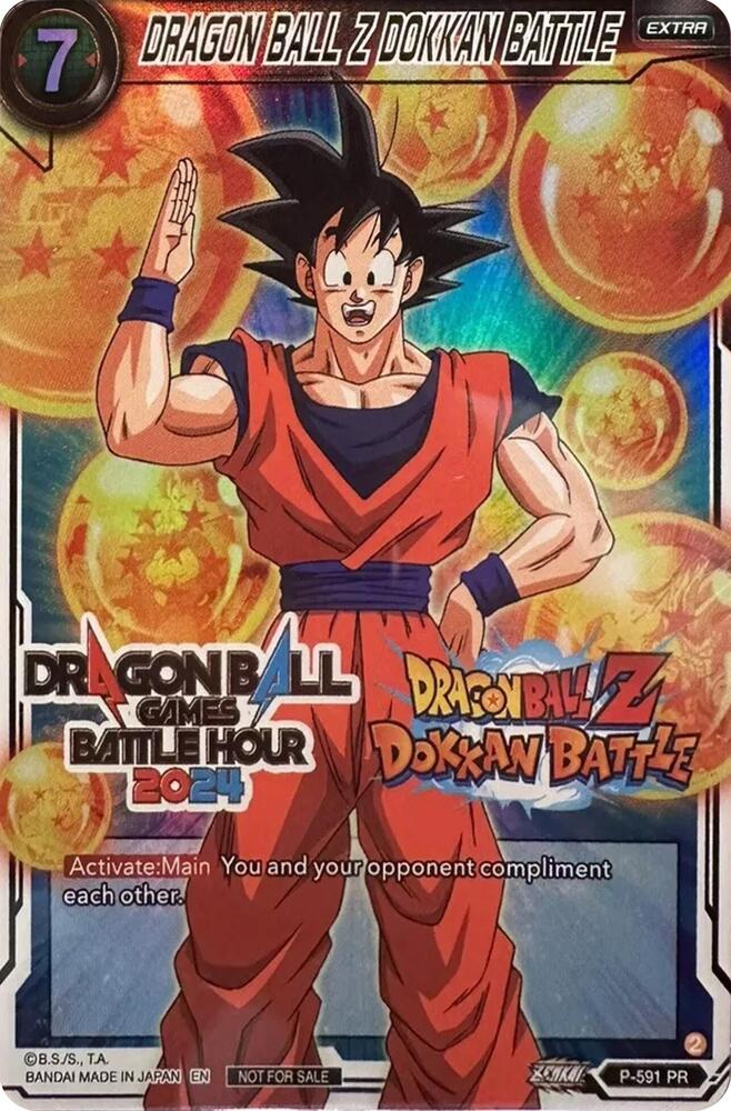 DRAGON BALL Z DOKKAN BATTLE Dragon Ball Games Battle Hour 2024 Promo Card Set P-591 Promotion Cards Dragonball Super card