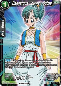 Dangerous Journey Bulma Foil P-083 Promotion Cards Dragonball Super card