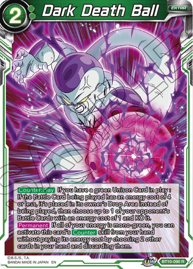 Dark Death Ball BT10-090 Rise of the Unison Warrior Dragonball Super card