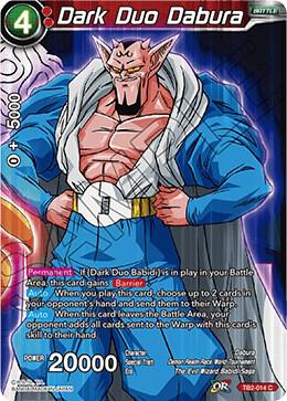 Dark Duo Dabura TB2-014 World Martial Arts Tournament Dragonball Super card