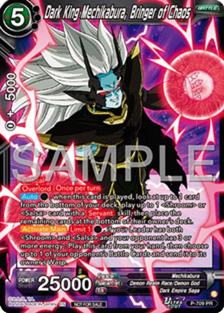 Dark King Mechikabura Bringer of Chaos Ultra Bout Series Tournament Pack Vol13 P-709 Tournament Promotion Cards Dragonball Super card