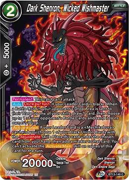 Dark Shenron Wicked Wishmaster Foil BT13-148 Supreme Rivalry Dragonball Super card
