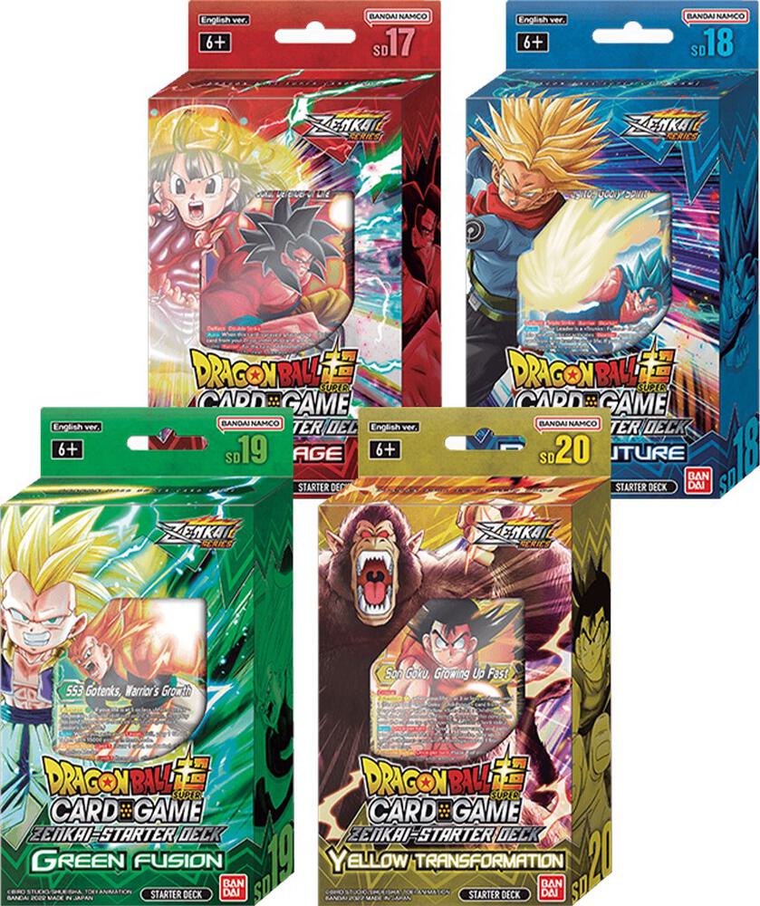 Dawn of the Z Legends Starter Decks Set of 4  Dawn of the Z-Legends Dragonball Super card